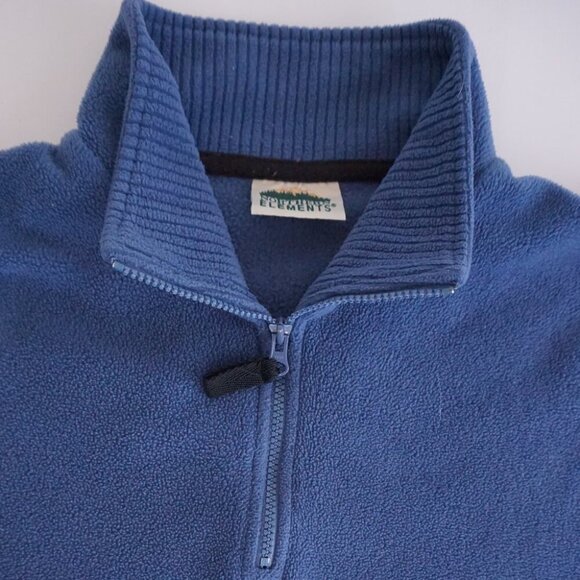VTG '90S Northern Elements Blue Fleece Quarter Zip Hiking Pullover Sweater XL - Picture 4 of 10